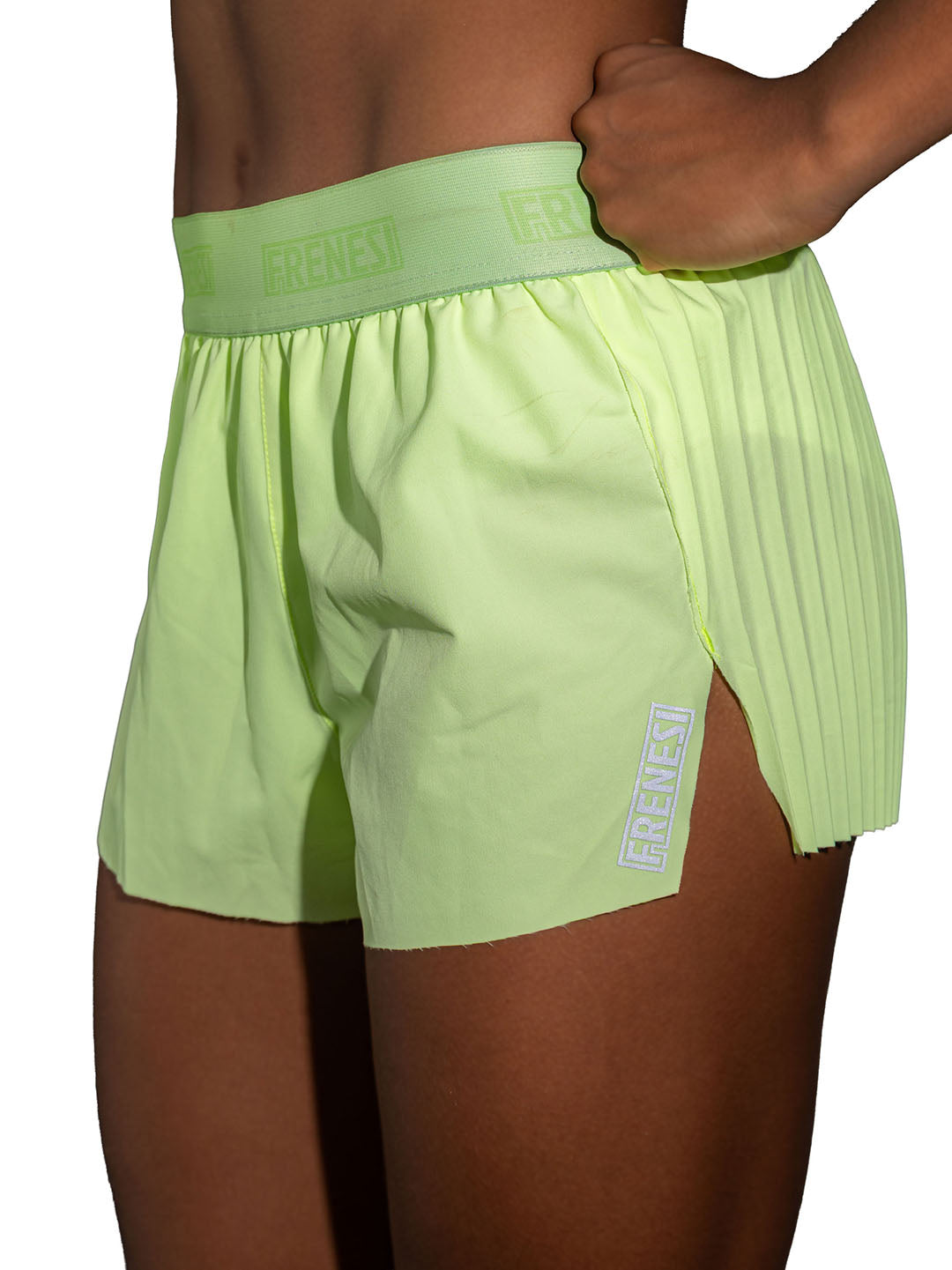 Pantaloneta Plizz Verde Neon- P16