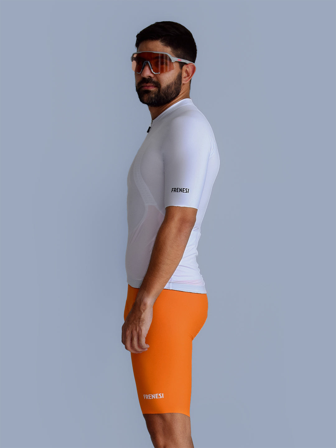 LICRA CORTA CON TIRANTES 'NARANJA'
