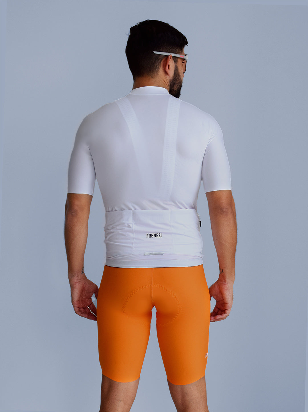LICRA CORTA CON TIRANTES 'NARANJA'