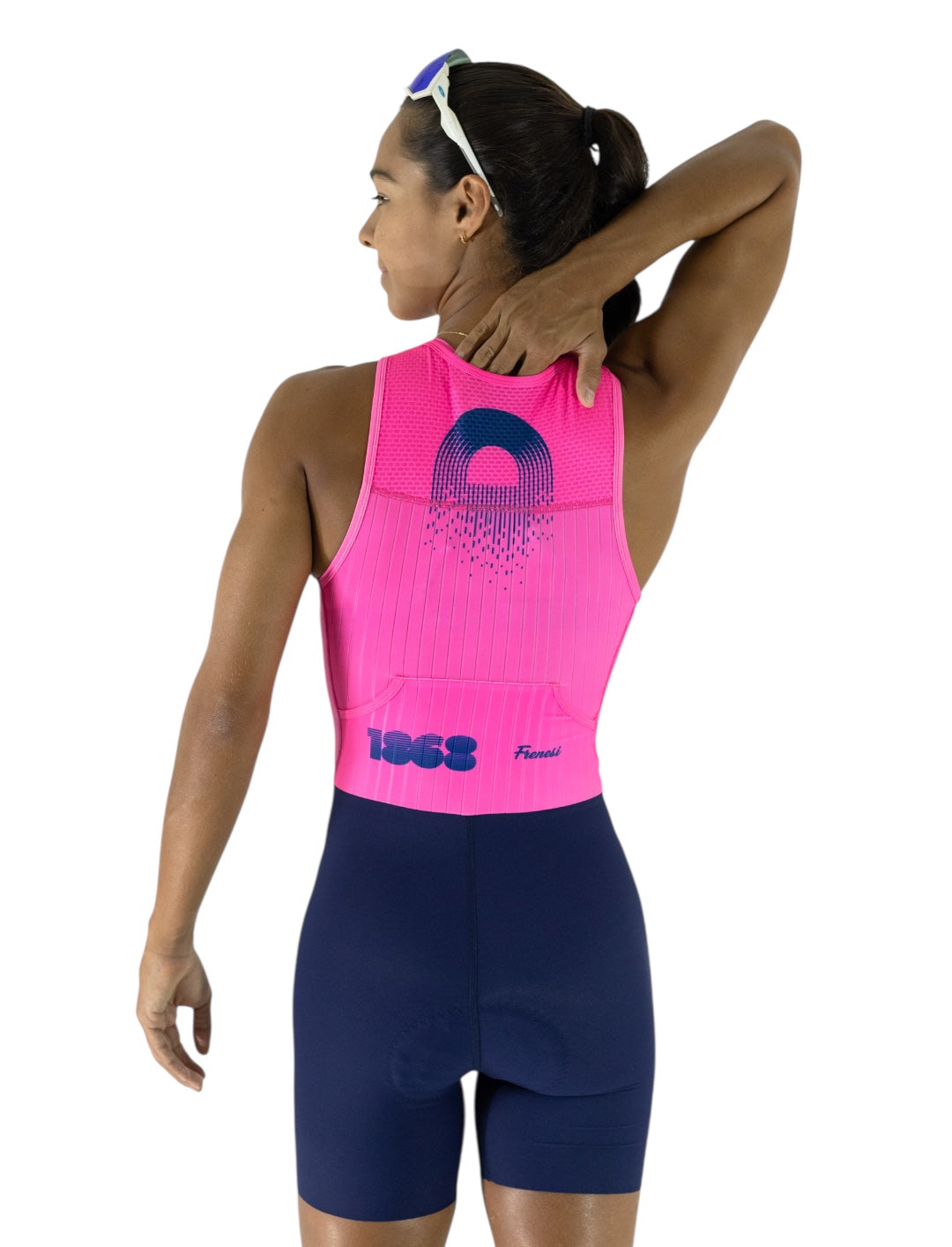 TRISUIT MANGA SIZA CYCLING FUCSIA