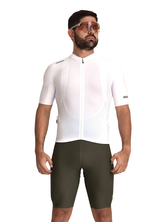 LICRA CORTA CON TIRANTES 'VERDE MILITAR'