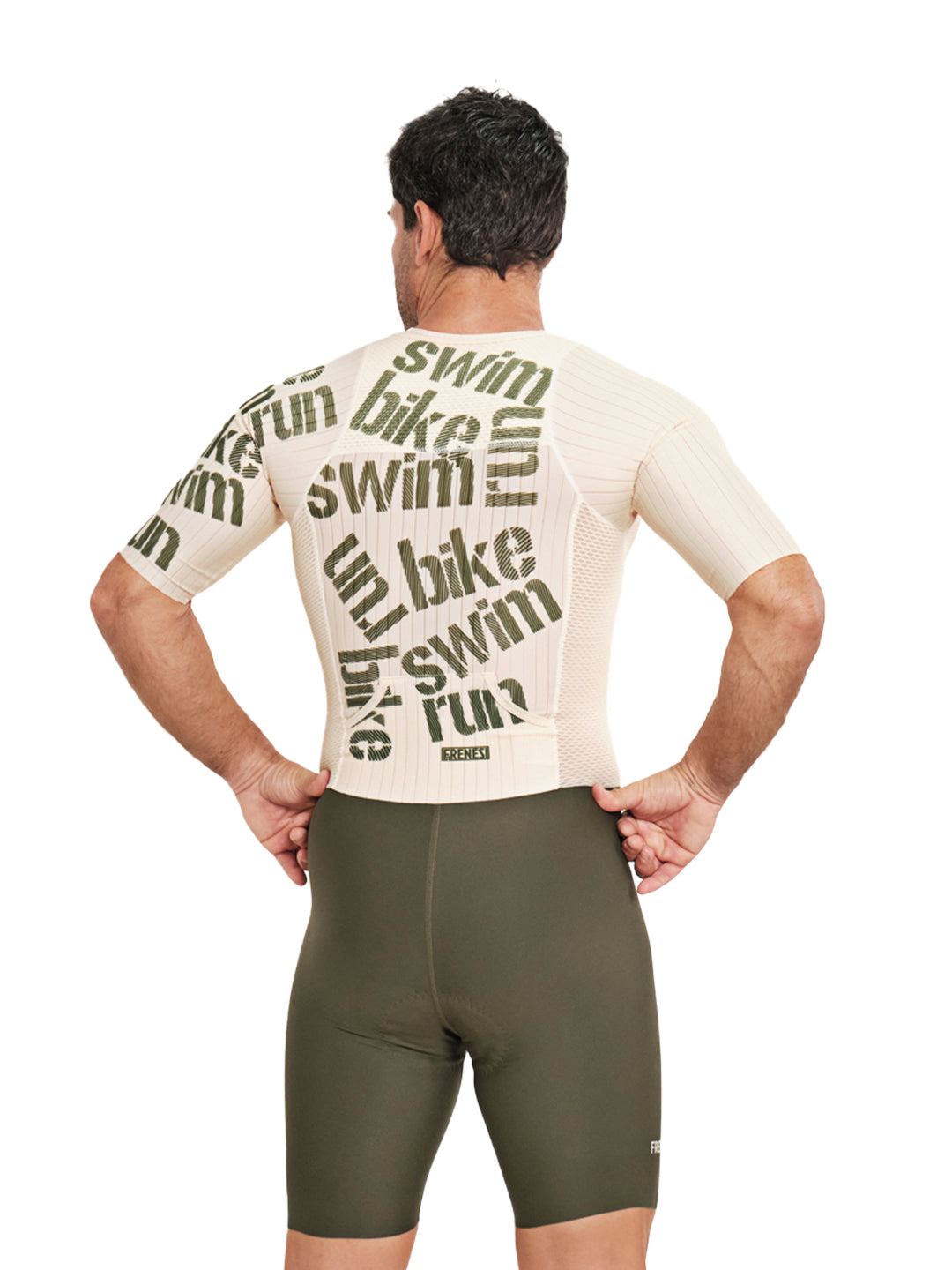 ENTERIZO TIPO KONA SBR LETTERING VERDE MILITAR
