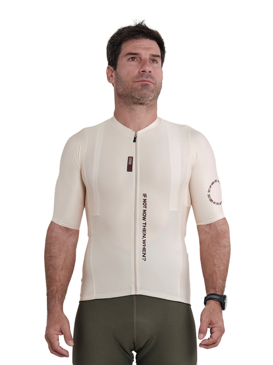 JERSEY MANGA CORTA BEIGE CIRCLE