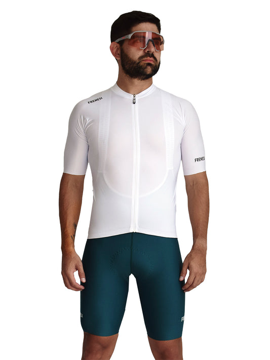 LICRA CORTA CON TIRANTES 'VERDE ESMERALDA'