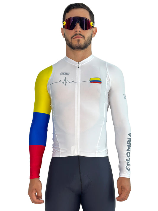 JERSEY MANGA LARGA 'COLOMBIA 2024 BLANCO'