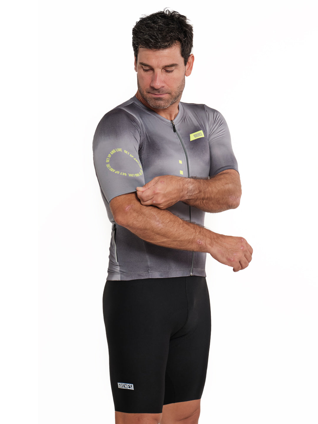 JERSEY MANGA CORTA GRAY NEON