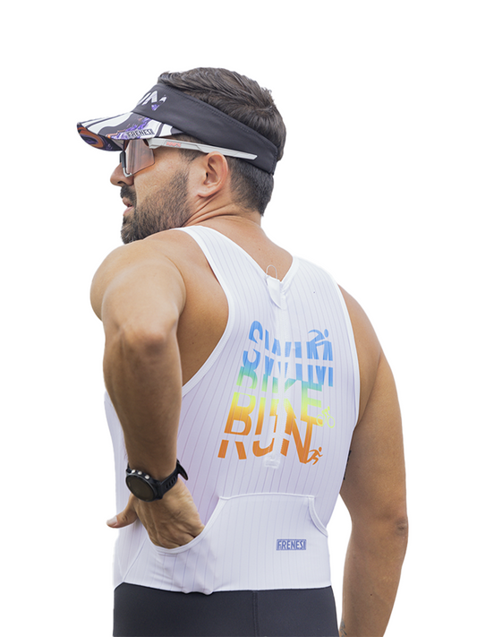 TRISUIT MANGA SIZA SBR WHITE