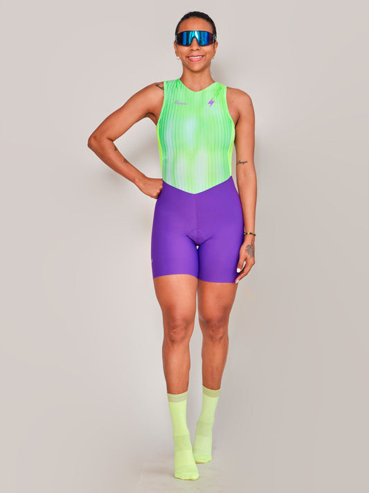 TRISUIT MANGA SIZA ZEB NEON