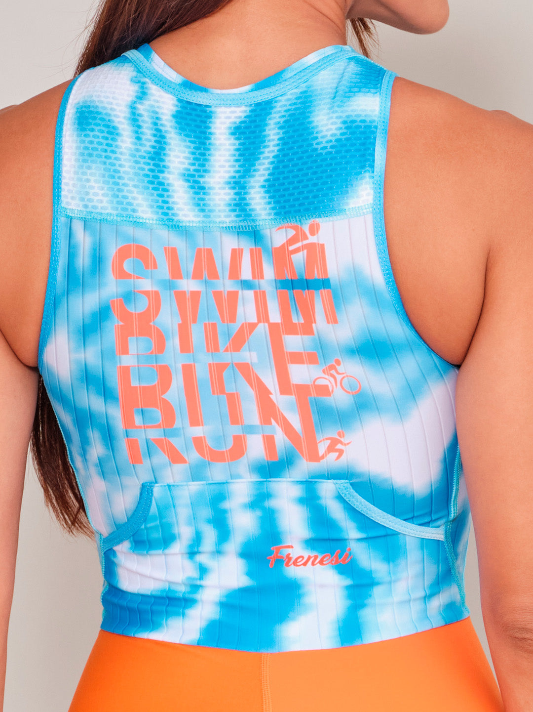 TRISUIT MANGA SIZA SKY