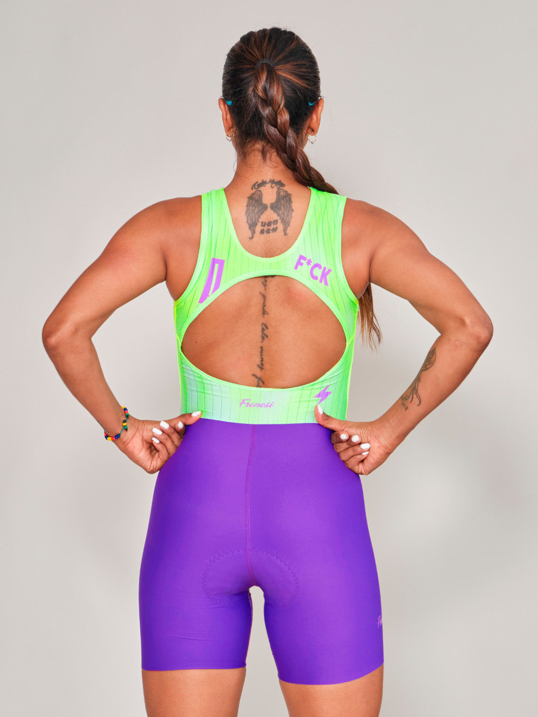 TRISUIT MANGA SIZA ZEB NEON
