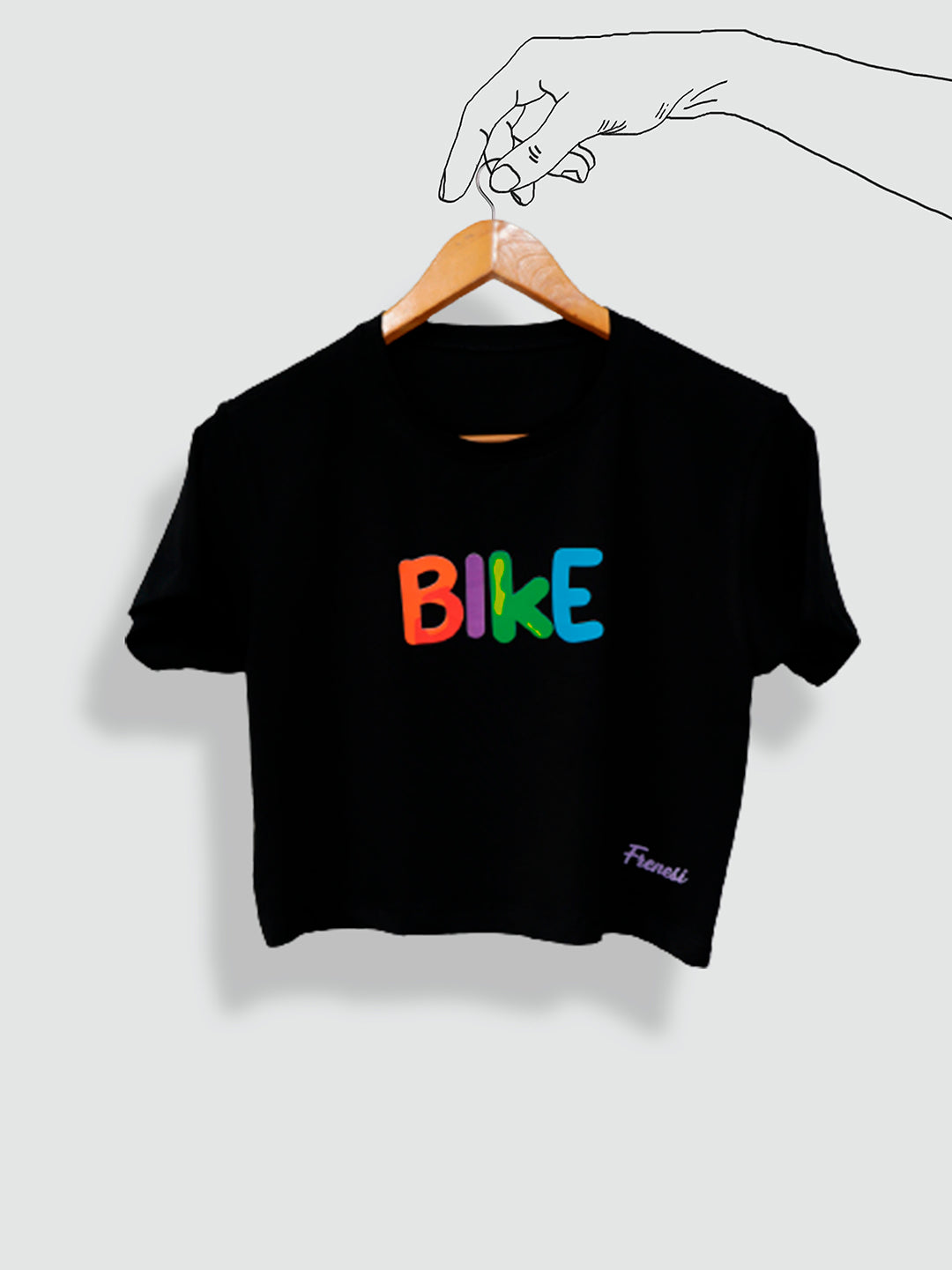 CAMISETA ESTAMPADA NEGRO 'BIKE'