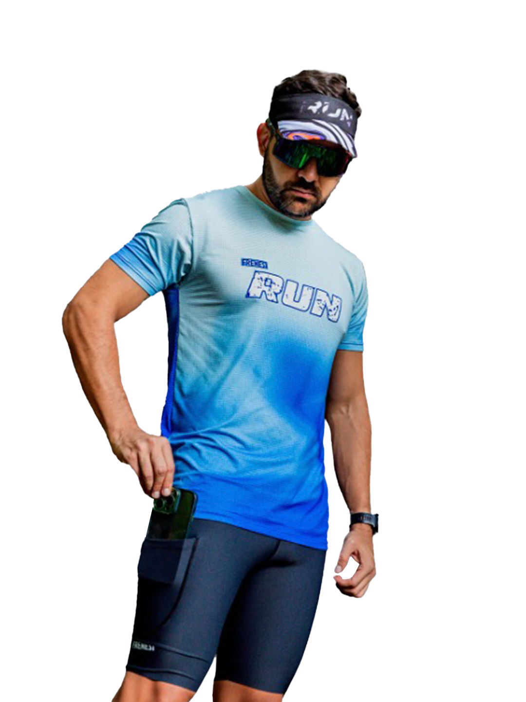 CAMISETA RUNNING 'CREAM BLUE'