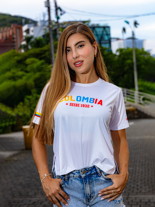 CAMISETA CORTA COL BASIC BLANCA