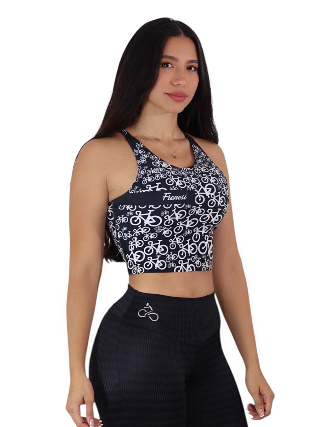 TOP ULTRA ÉLITE NEGRO BICIS BLANCAS