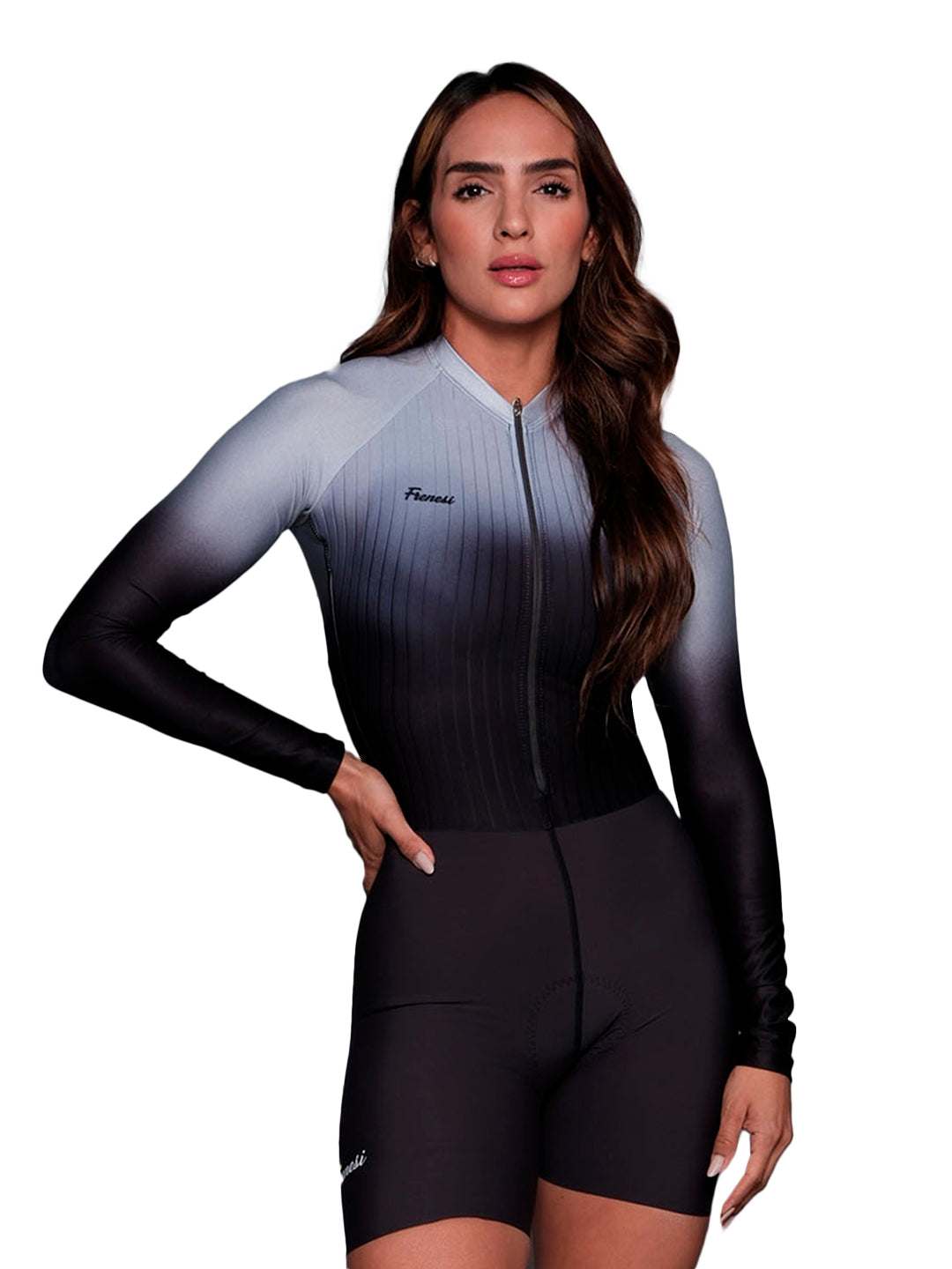 ENTERIZO MANGA LARGA 'CREAM BLACK'