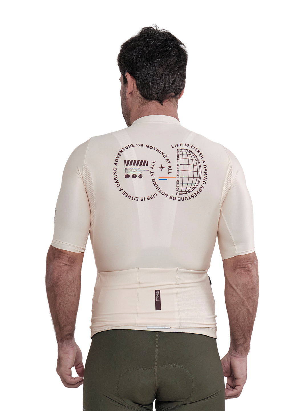 JERSEY MANGA CORTA BEIGE CIRCLE