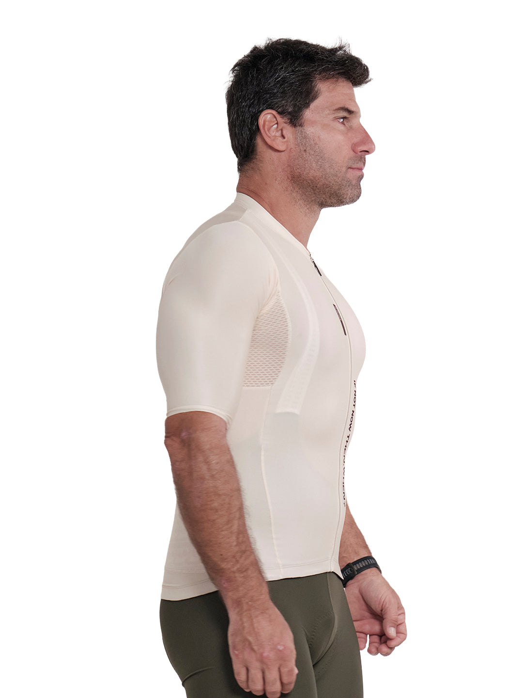 JERSEY MANGA CORTA BEIGE CIRCLE