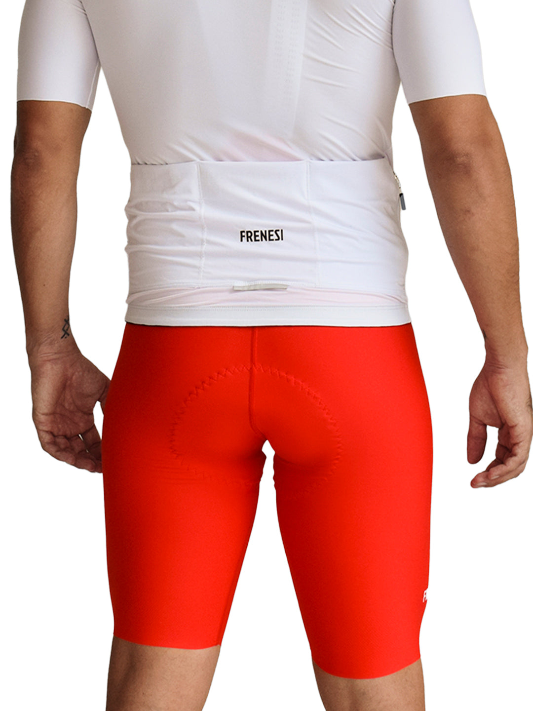 LICRA CORTA CON TIRANTES 'ROJO'