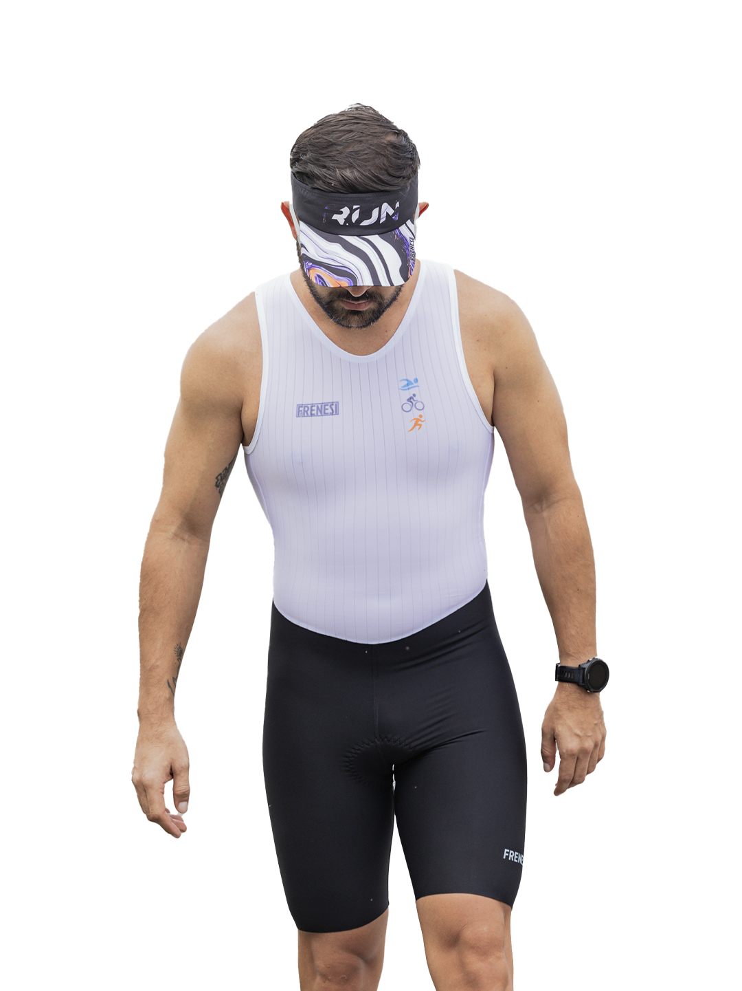 TRISUIT MANGA SIZA SBR WHITE
