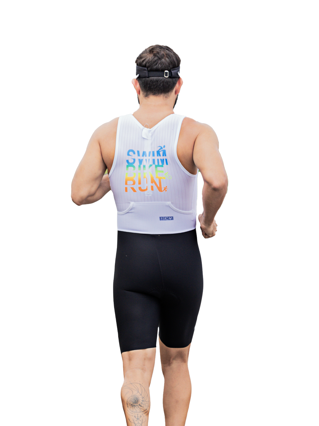 TRISUIT MANGA SIZA SBR WHITE